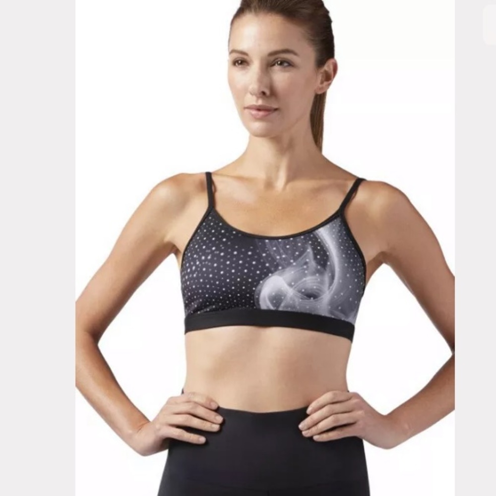 REEBOK REBEL SPORTS BRA BLACK 2XS $35 Retail